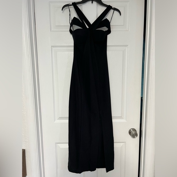 The Indecent Proposal Dress. Gorgeous Black Semi Formal Maxi Dress. - Picture 2 of 11